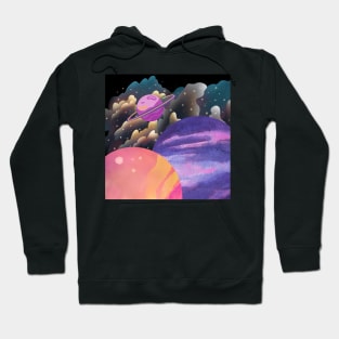 Outer Space! Deep reaches adventures! Apply now! - No Words Version Hoodie